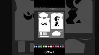 3D animated T shirt mockup. 