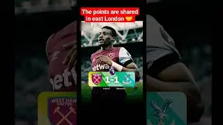 West ham 1-1 Crystal Palace #WHUCRY #westhamvscrystalpalace #premierleague #football #epl #whatagame