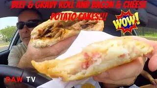 Beef & Gravy Rolls and Bacon & Cheese Potato Cakes!!!