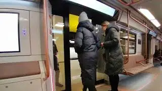 Поездка на поезде 81-775/777/776 "Москва 2020" от Делового центра до Хорошёвской