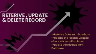 Reterive,Update and delete records from Database using React componants |mongoDB| 