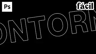 🖤 Cómo crear texto sin relleno en Photoshop | Tutorial de Photoshop