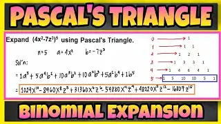 PreCalculus | PASCAL'S TRIANGLE | BINOMIAL EXPANSION | TAGALOG-ENGLISH