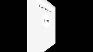 How to create count down timer using HTML CSS and JavaScript