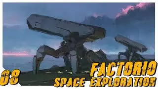 Factorio Space Exploration #08 Первичный мол и Противометеоритная защита