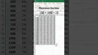How to put a border around the data in excel