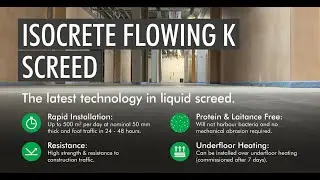 Isocrete Flowing K-Screed Installation