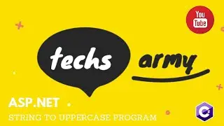 ASP.NET - Simple program to convert string to uppercase C#