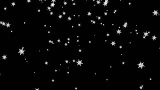 Falling Snowflakes on a Black Background | Animated Moving Background