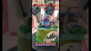 Fortnite and sonic cake