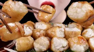 ASMR BEEF LARGE INTESTINES EATING SOUND MUKBANG