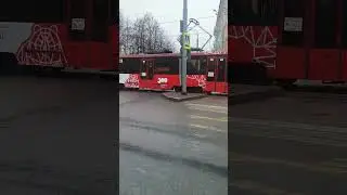 128 по 11 маршруту, на улице революции #пермскийкрай #пермь #трамвай