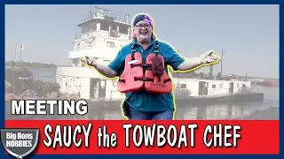 Social distancing with Saucy the Towboat Chef