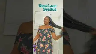 This week's Protective Style #knotlessbraids #shorts #naturalhair