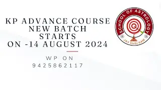 KP ADVANCE COURSE NEW BATCH