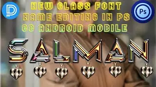 new glass font editing 2022 | ps touch editing tutorial | ps cc editing | fardeen designer