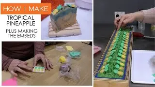 Tropical Pineapple Soap PLUS making the pineapple toppers