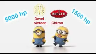 Devel sixteen vs Bugatti Chiron