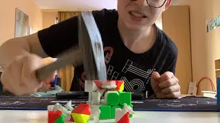 Breaking a Rubik's cube because +2