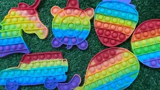🌈ASMR Pop It Toy, Very Human Happiness Is So Simple #popit #asmr #fidget #satisfying 💖45