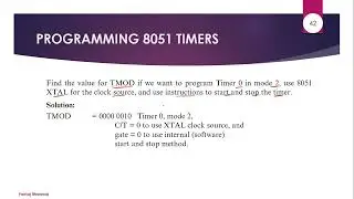KEE602 Microprocessor 8051 Timer, Counter & Delay Programming