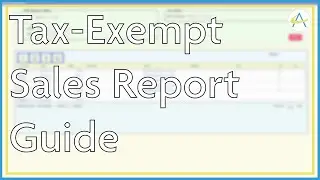 Tax Exempt Sales Report Guide