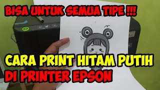 cara print hitam putih di printer epson l3210
