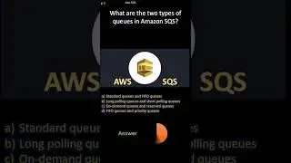 AWS SQS| What are the two types of queues in Amazon SQS?