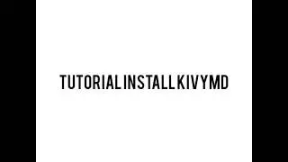 Install KivyMD