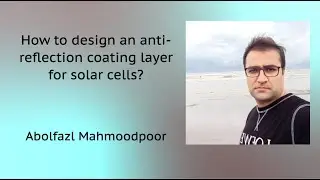 How to design an anti-reflection coating layer for solar cells