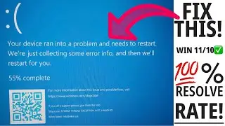 FIX Your device ran into a problem and needs to restart (Blue Screen Error) in Windows 11/10