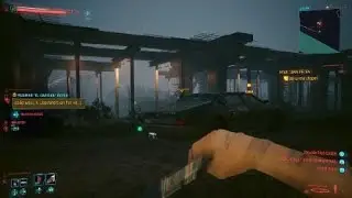 Cyberpunk 2077 Cool Throwing Knife Trick