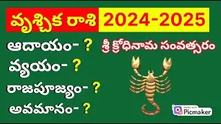 Vruschika Rasi 2024 telugu|2024 Rasi Phalalu in telugu|Scorpio Horoscope|Vruschika Rasi Phalalu 2023