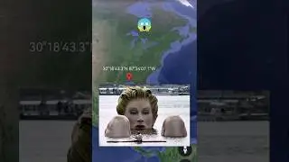 Huge woman in the water😱on Google Earth 