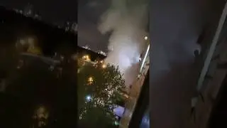 Пожар возле магазина в корпусе 1204