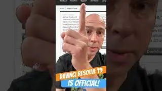 DaVinci Resolve 19 has been OFFICIALLY Released!  #davinciresolve19 #davinciresolve19studio