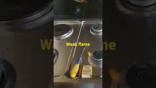 Weak flames are most caused by blockages 