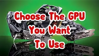 How to use RTX voice on second GPU graphics card