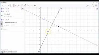 Geogebra 6: Cara membuat garis tegak lurus