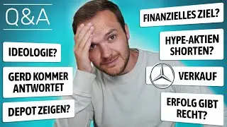 Q&A: Gerd Kommer, mein Depot, Hypes shorten, finanzielles Ziel, Mercedes-Verkauf & mehr