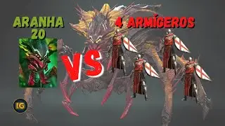 RAID: Shadow Legends | 4 Armígeros Vs Aranha 20! | Time de 4 Incomuns e 1 Raro!