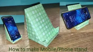 How to make Mobile/Phone stand by using chart paper made by Bhushan Mane