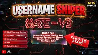 HateV3 Discord Username Checker (Showcase) - Free/Paid Versions!