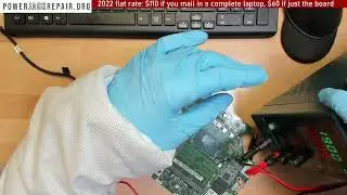 Acer Predator Helios 300 series N17C3 shortage on the motherboard repair no power not charging