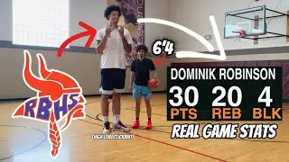 1v1 vs High-school BIG with D-1 Offers! (Dominik Robinson)