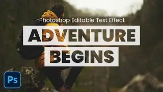 Create Transparent text box editable in Photoshop