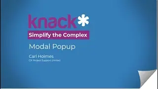 Modal Popup - Knack Database