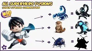 All Superhero Combination! fusion Animash gameplay, supreme, mythical and legendary