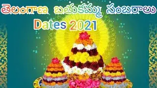 Bathukamma Festival Dates 2021 || Bathukamma 9 Days names in Telugu || Raniram vlogs