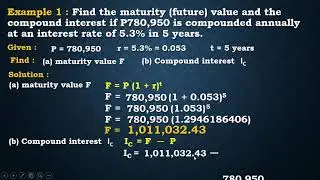 G11  GENERAL MATHEMATICS QUARTER 2   MATURITY FUTURE VALUE and COMPOUND INTEREST